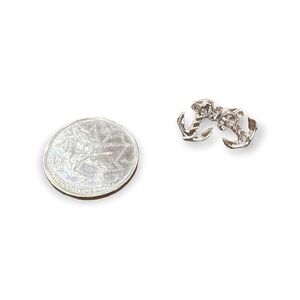 Silver Anchor Earrings.
